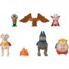 Krypto Super Chien, Coffret 6 Figurines dont les chiens de Batman et Superman, Ace et Krypto, plus accessoire de jeu, Jouet E