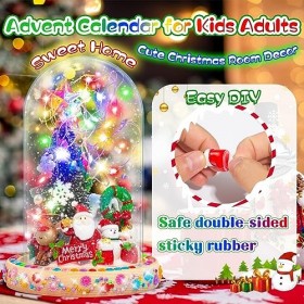 Calendrier de lAvent 2023 pour filles - Veilleuse de Noël à faire soi-même - Calendrier de lAvent pour enfants et adultes -