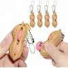 Ancoo Lot de 8 porte-clés en forme de haricot à presser - Pour soulager le stress - Pour décoration de sac à dos