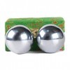 STCREE Balles de Baoding en acier inoxydable avec carillon 4,8 cm Balles de massage pour soulager le stress TQGJST56