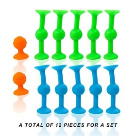Gxhong Sucker Toys, 12pcs Pop Sucker Toys Fléchettes Jouets Antistress Jeu De Lancer Sucker Toys Jeu de Flechette Ventouse Je