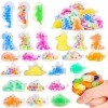Squishy - Lot de 32 jouets à presser - Pour anniversaire denfant - Avec différents motifs danimaux - Perles deau - Pour fê