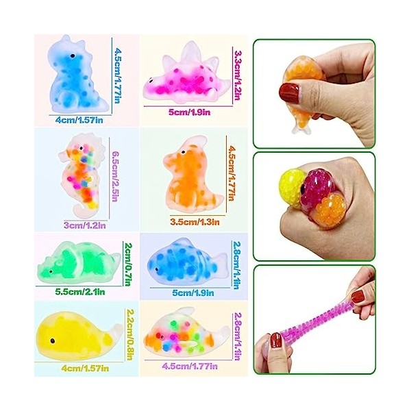 Squishy Lot De 32 Jouets Presser Pour Anniversaire Denfant