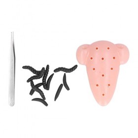 Pimple Popping Toy, Jouet de Pressage de Bouton en Forme de Nez, Soulagement du Stress Pimple Popper Funny Toys avec Particul