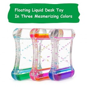 LULUFUN Liquid Motion Timer Bubbler, Jouets sensoriels pour la Relaxation visuelle, Jouet de Bureau, Cadeaux pour Adultes et 