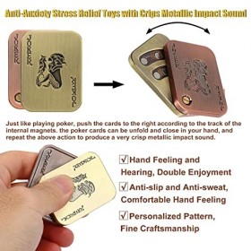 Jouet Coulissant Magnétique en Métal, Jouets Fidget en Métal pour Adultes EDC, Jouets Sensoriels pour Lautisme et le TDAH, J