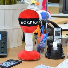 Kögler 75597 – Stress Box-Ball Punching Ball en Peluche avec ventouses à Fixer, env. 25,5 x 12 cm, idéal pour soulager Le Str