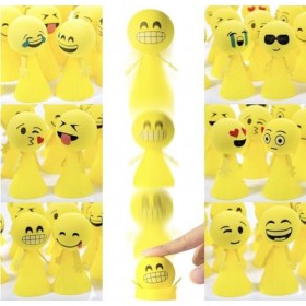 Lot de 24 sauteurs Emoji | Amusement Explosif pour Enfants et Adultes, Jouet de Saut avec Visages Emojis Fête et Divertisseme
