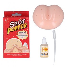 Mrisata Pimple Popper Toy, Squeeze Acne Toys, Pimple Popping Toy Remover Stop Picking Your Face, Refill Liquid Dropper Stress