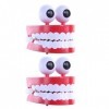 Generic 2 Pièces Pratiques avec Enfants Blague Vent Fête Vent Dentiers Sac Enfants Panier Dents Jouets Remplisseurs pour Prom