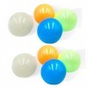 Kylewo 8 Pcs Sticky Ball Toys, Color Sticky Ball, Fluorescent Sticky Wall Ball, Sticky Balls for The Plafond, Wall Balls Deco