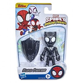 Marvel Hasbro Spidey et Ses Amis fantastiques, Black Panther, Action Figure et 1 Accessoire, pour Enfants à partir de 3 Ans, 