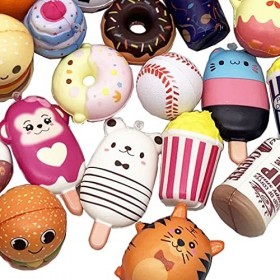 20 Squishy anniversaire ans cadeau mini kawaii fête jeux cadeaux anti-stress petits objets euro piopit enfants fin cadeaux mo