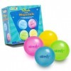 abeec Stick and Squish Balles anti-stress pour enfants - Lot de 4 jouets spongieux - Comprend 4 balles anti-stress phosphores