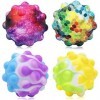 Yeefunjoy Lot de 4 balles Anti-Stress colorées Fidget Balls Jouets Anti-Stress pour Adultes et Enfants, Pop Balls Fidget Toys