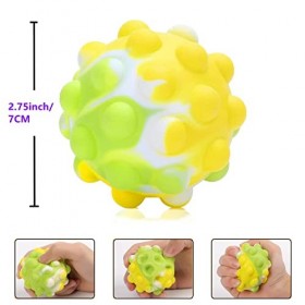 Yeefunjoy Lot de 4 balles Anti-Stress colorées Fidget Balls Jouets Anti-Stress pour Adultes et Enfants, Pop Balls Fidget Toys