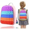 Pop Sac it Fidget, Pop Fidget It Toys Cartables à dos pour filles, sac à dos scolaire, pour enfants, Pop Its Bag Girls Bag Fi