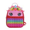 Pop Sac it Fidget, Pop Fidget It Toys Cartables à dos pour filles, sac à dos scolaire, pour enfants, Pop Its Bag Girls Bag Fi