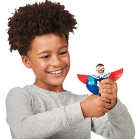Heroes of Goo Jit Zu- Goo JIT Zu Marvel Hero Pack Captain America Sam Wilson Squishy 11,4 cm de Haut. Cadeau de Noël ou dann