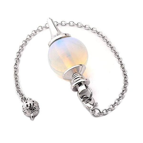 CrystalTears Pendule de Radiesthésie Divinatoire Voyance Ésothérisme Pierre en Energie Quartz Cristal Combinaison Bracelet Pe