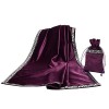 BLESSUME Nappe de Tarot avec Sac Nappe dautel Wicca carrée en Velours, Taille Unique Violet 