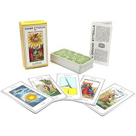 Grimaud - Grand Etteilla - Tarot Egyptien - Cartomancie - Tarot divinatoire inspiré de lépoque antique - Jeu de 78 cartes