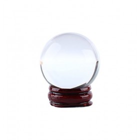 Hilitand Boule de Cristal Clair 40mm / 1,6"Rare Quartz Asiatique Asiatique Sphère de Boule de Cristal Magique Transparente av
