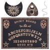 CREATCABIN 5 Pcs Spirit Board Kit Tarot Card Holder Stand Pendule Board Bois Talking Boards Planchette Dowsing Divination 2 P