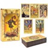 Tarot Cards 78 PCS Rider Waite Tarot Deck Tarot Cards Deck Jeu de Tarot divinatoire Tarot Classique et Traditionnel Ésotérism