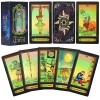 Smoostart 78 Cartes de Tarot avec Guide, Jeu de Cartes de Tarot holographique avec boîte colorée pour débutants et Joueurs Pr