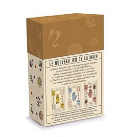 Grimaud - Le Nouveau Jeu de la Main - Cartomancie - Jeu divinatoire ludique & Moderne - Coffret de 84 Cartes