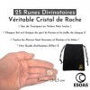 RUNES DIVINATOIRES VIKING Cristal de Roche, Set x25 Pierres Polies Semi Précieuses Gravées Avec Sac. Idéal Pour Divination, V