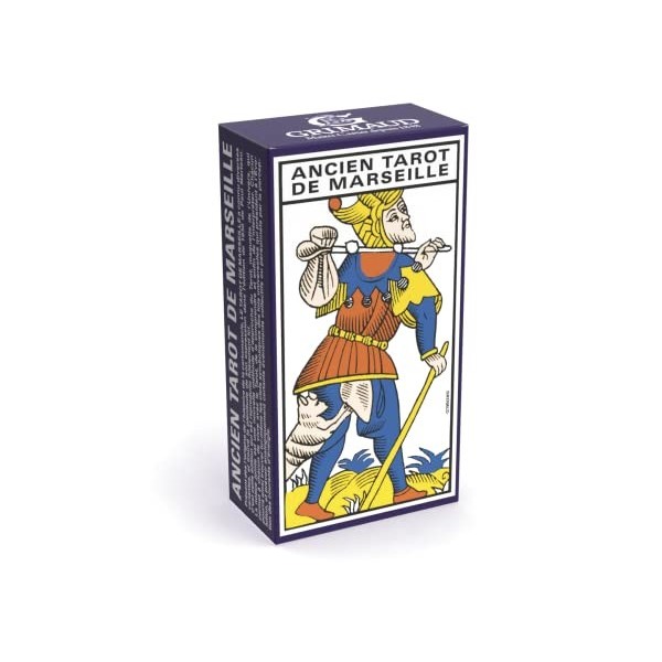 Grimaud - Tarot de Marseille Version Française - Jeu de 78 cartes aux tirages variés - Cartomancie - Fabriqué en France