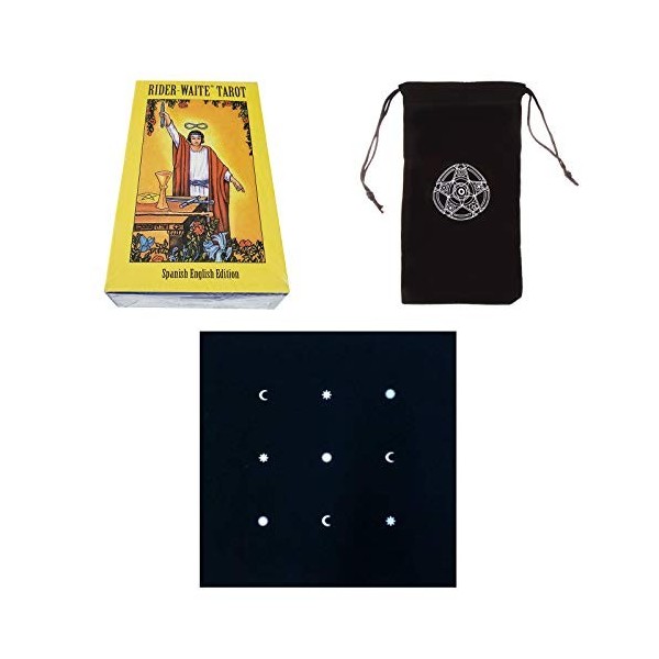 ANUFER 78Pcs/Ensemble Cartes de Tarot Plate-Forme Planche Raconter lavenir Divination Jeu Édition Anglaise Sorcières SN07408