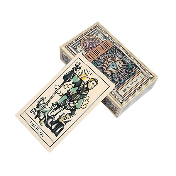 Kiuiom Tarot Deck, Cartes de Tarot, Jeux Tarot, Tarot Divinatoire Tarot Jeu de Tarot Divinatoire Tarot Classique Tarot Tradit