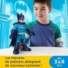 Imaginext - DC Super Friends Batman Défendeur XL Bleu - Grande Figurine Batman Articulée avec Cape de Super-Héros - 25 cm - C