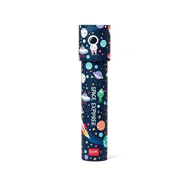 LEGAMI Kaléidoscope, Jeu éducatif pour Enfants, Ø 4,5 cm, thème Space, KAL0002