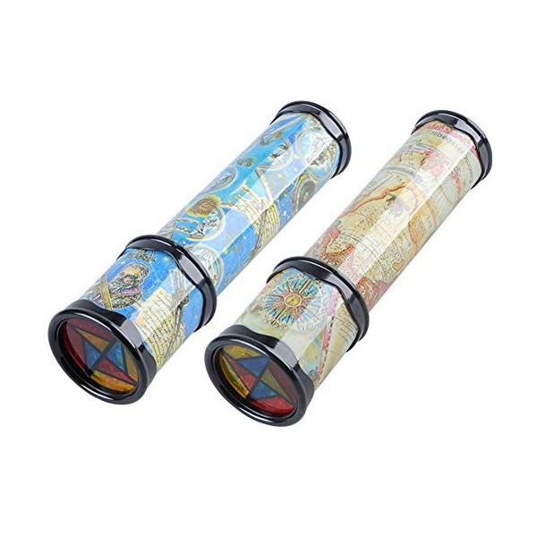 TEQIN Lot de 2 kaléidoscope rotatif magique, kaléidoscope classique, meilleur cadeau danniversaire pour enfants et adultes 