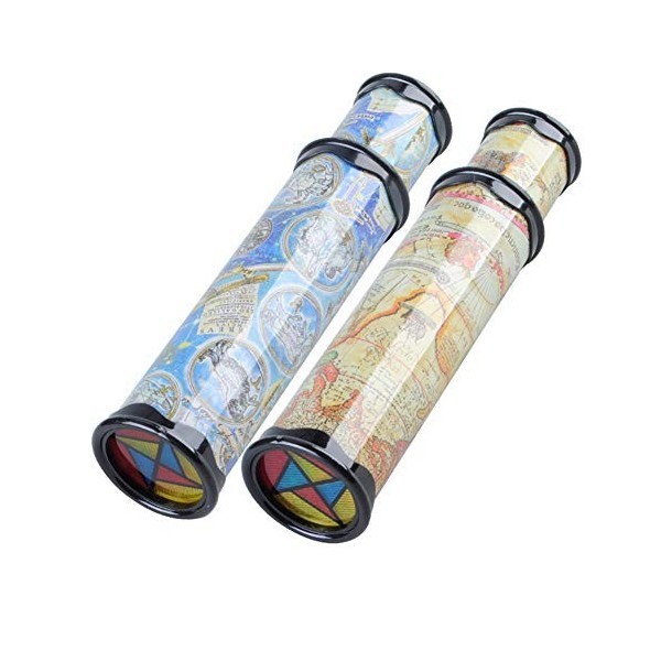 TEQIN Lot de 2 kaléidoscope rotatif magique, kaléidoscope classique, meilleur cadeau danniversaire pour enfants et adultes 