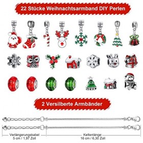 Viosmut Calendrier de lAvent 2023 Enfant Fille Bijoux Calendrier de Noël Bijoux Bracelet Artisanat Filles Cadeaux 5-12 Ans B