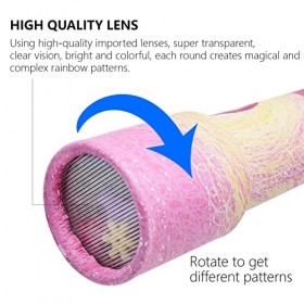 Klsoale Kaléidoscope, 6 Pièces Kaléidoscope Magique Classique, Classique Papier Kaléidoscope Rotatif Kaléidoscope Polygonal e