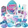 GirlZone Cadeaux pour Filles, Slime Kit Sirène dans Un Oeuf Surprise pour Fille et Enfants Kit de Slime pour Fabriquer du Sli