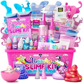 Original Stationery Unicorn Slime Kit Faites Un Slime Crunchy, Molleux, Phosphorescent avec Le Kit de Bricolage de Magical Sl