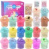 Fluffy Butter Slime with 12pcs Slime kit avec Mini Slime Licorne, gâteau,crème glacée et Autres, Super Extensible Jouet de Ma