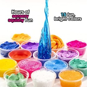 Original Stationery Pot de Variété de Slime et Mastic Kit de Slime Déjà Fait Satisfaisant pour Enfants, Slime Crunchy, Jiggly