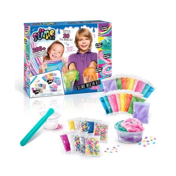 Canal Toys So Slime - Kit de Fabrication pour créer 10 Slimes - Loisirs Créatifs DIY pour Enfant SSC 184 Multicolore