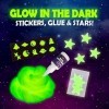 Original Stationery Galaxie Slime pour Enfants Filles Garçons Kit de Slime Galaxy avec Glow in The Dark Colle et Étoiles pour