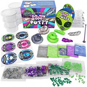 Original Stationery Putty Slime Galaxy Space Goo, Mastic de Bricolage Spatial Qui Brille dans Le Noir, Mastic Thérapeutique d