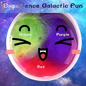 Packs of 25 PCS Galaxy Slime Balls for Kids, Mastic Slime Egg Fluffy and Stretchy- Non Collant, Soulagement du Stress et de l