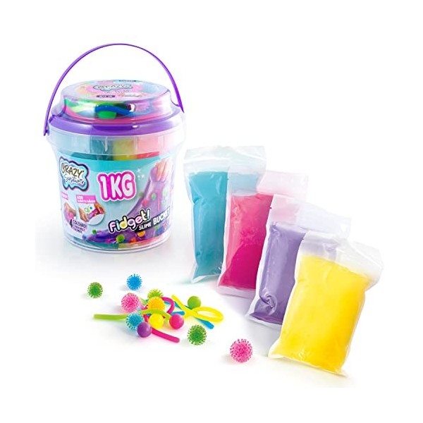 Canal Toys- So Baril Géant Fidget Bucket-1 kg de Slime 4 Couleurs avec Jouets Déstressants-Loisirs Créatifs pour Enfant, CCC 